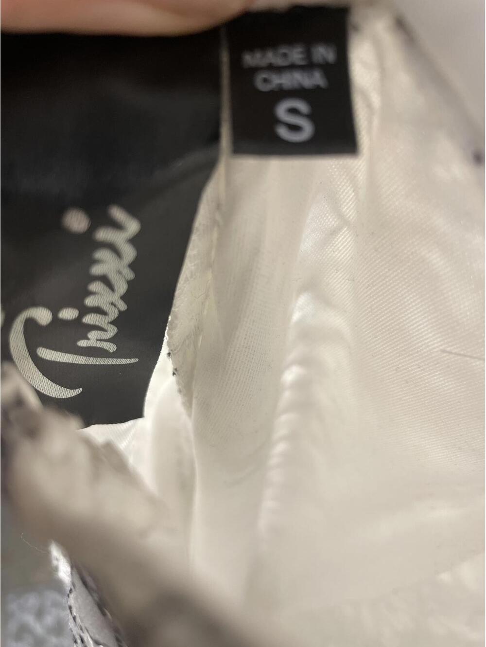 Trixxi Lace Mini Dress Women's Small White Halter Whimsigoth - Picture 5 of 7